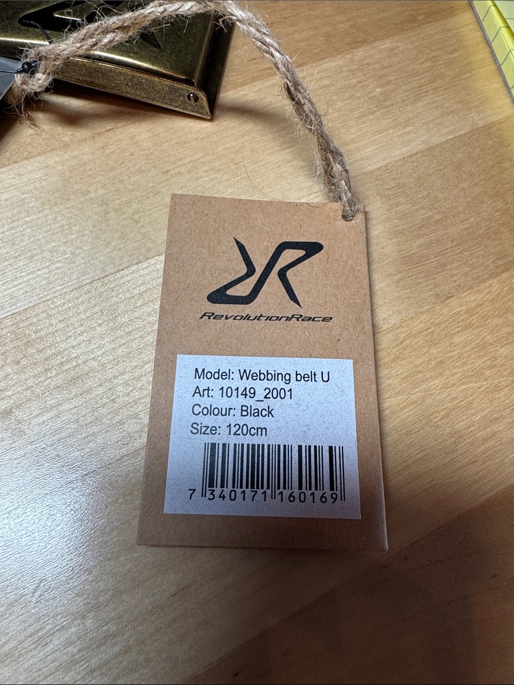 Revolution Black Webbing Belt